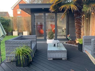 Garden Room In Cambridge, With Composite Decking For Outdoor Seating Area Copy Copy